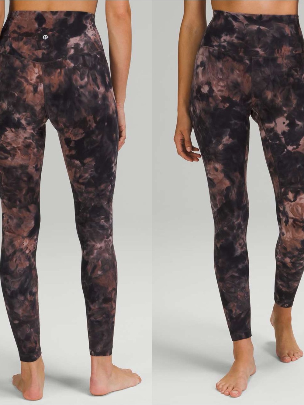 Lululemon Align Pant Sz 2/28" In Diamond Dye Graphite Grey Pink Pastel